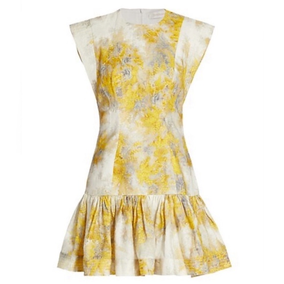Zimmermann Wild Botanica Flounce dress wattle print size 2 - Picture 2 of 9